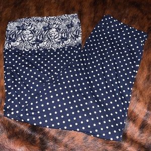 Polka dot & floral pants